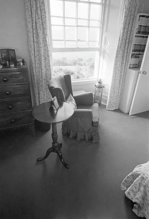 Framed Print : Bertrand Russell, 3rd Earl Russell (1872-1970), British philosopher and author. Showing the armchair in which he died, in his bedroom at his home, Plas Penrhyn, Wales. Date: late 1960s Framed Print : Bertrand Russell, 3rd Earl Russell (1872-1970), British philosopher and author. Showing the armchair in which he died, in his bedroom at his home, Plas Penrhyn, Wales. Date: late 1960s