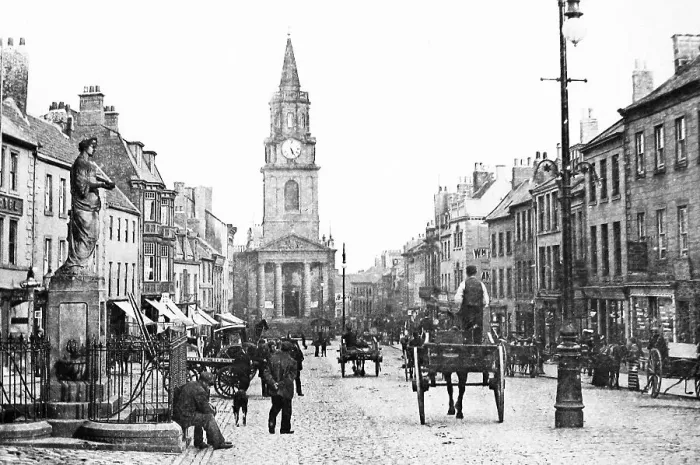 Framed Print : Berwick-on-Tweed High Street Victorian period Framed Print : Berwick-on-Tweed High Street Victorian period
