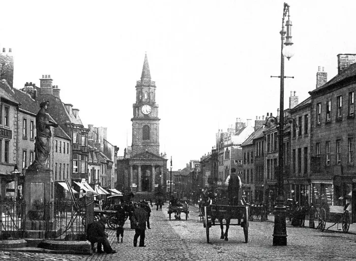 Framed Print : Berwick upon Tweed High Street early 1900's Framed Print : Berwick upon Tweed High Street early 1900's