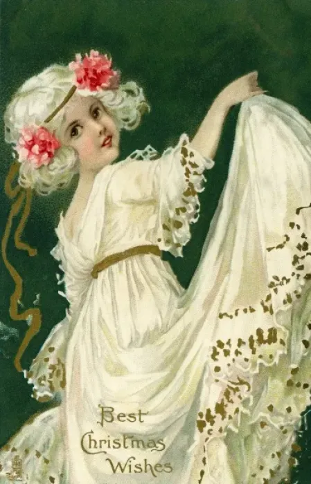Framed Print : Best Christmas Wishes -- girl in white dancing Framed Print : Best Christmas Wishes -- girl in white dancing