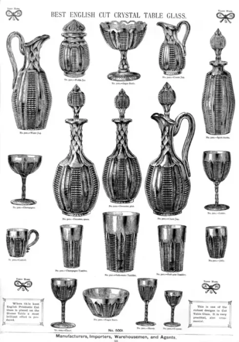 Framed Print : Best English Cut Crystal Table Glass, Plate 93 Framed Print : Best English Cut Crystal Table Glass, Plate 93