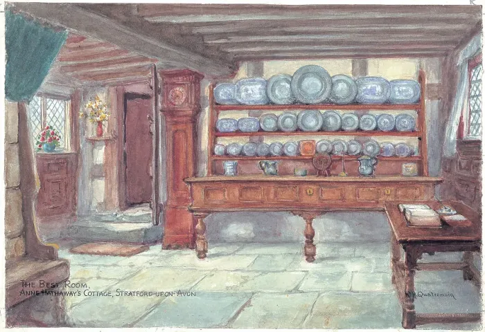 Framed Print : The Best Room, Anne Hathaway's Cottage, Stratford-upon-Avon Framed Print : The Best Room, Anne Hathaway's Cottage, Stratford-upon-Avon
