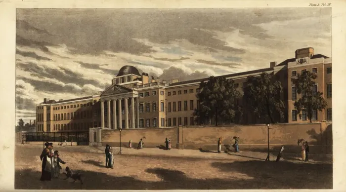 Framed Print : Bethlem psychiatric hospital or Bedlam in 1816 Framed Print : Bethlem psychiatric hospital or Bedlam in 1816