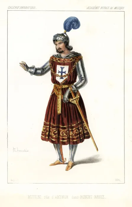 Framed Print : Bettini as Arthur in the pastiche opera Robert Bruce, 1846 Framed Print : Bettini as Arthur in the pastiche opera Robert Bruce, 1846