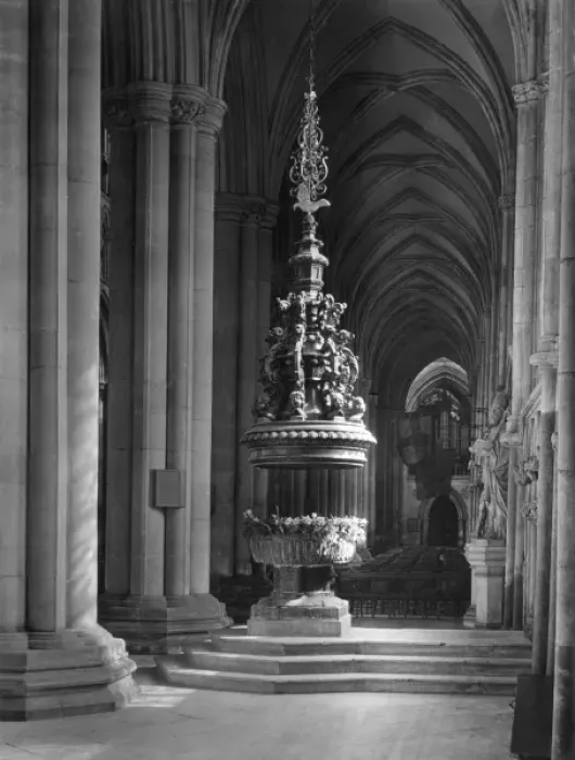 Framed Print : Beverley Minster Font Framed Print : Beverley Minster Font
