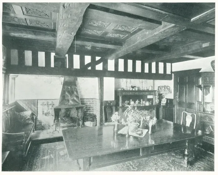 Framed Print : Bexton Croft, Knutsford, Dining Room Framed Print : Bexton Croft, Knutsford, Dining Room