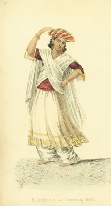 Framed Print : Bhugtee or dancing boy, India Framed Print : Bhugtee or dancing boy, India