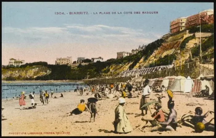 Framed Print : Biarritz - Basque Beach Framed Print : Biarritz - Basque Beach