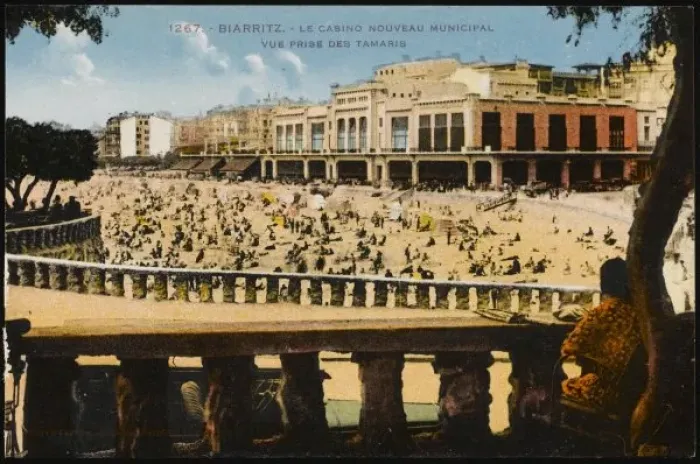 Framed Print : Biarritz / Beach / Casino Framed Print : Biarritz / Beach / Casino