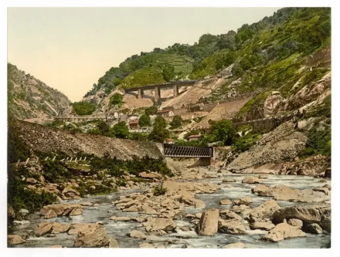 Framed Print : Biaschina, St. Gotthard Railway, Switzerland Framed Print : Biaschina, St. Gotthard Railway, Switzerland