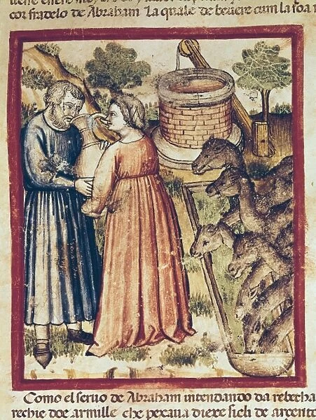Bibbia istoriata padovana. 14th c. - 15th c. Rebeca