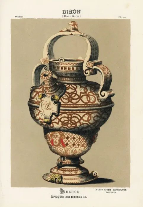 Framed Print : Biberon or bottle from Oiron, Deux-Sevres, France Framed Print : Biberon or bottle from Oiron, Deux-Sevres, France