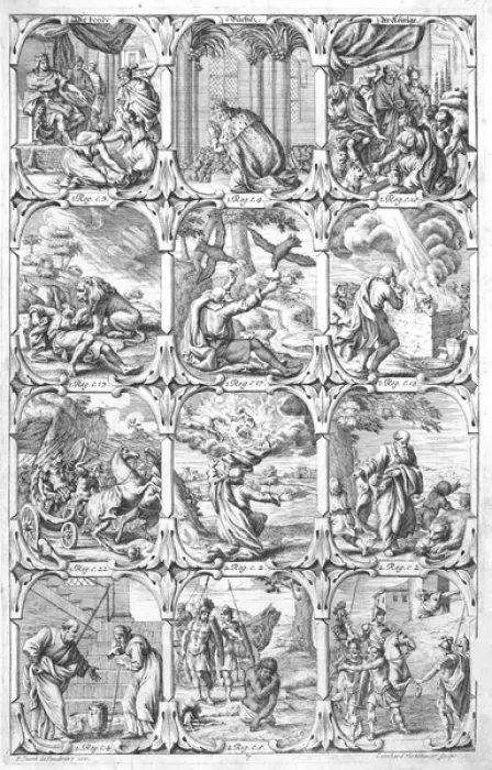 Framed Print : Biblical endpaper or frontispiece - various scenes Framed Print : Biblical endpaper or frontispiece - various scenes