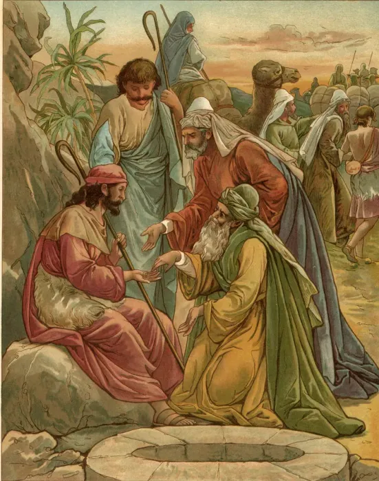 Framed Print : Biblical Tales by John Lawson, Joseph and His Brethren Framed Print : Biblical Tales by John Lawson, Joseph and His Brethren