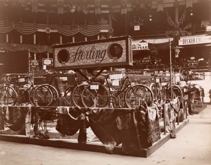 Framed Print : Bicycle show in New York Framed Print : Bicycle show in New York