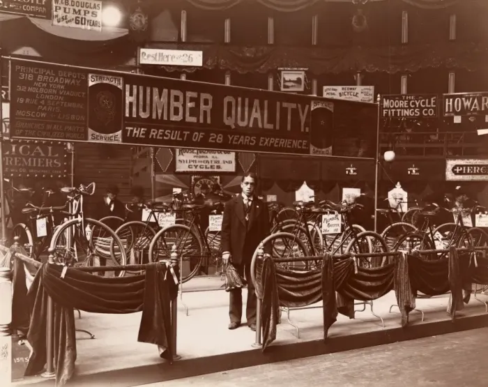Framed Print : Bicycle show in New York Framed Print : Bicycle show in New York