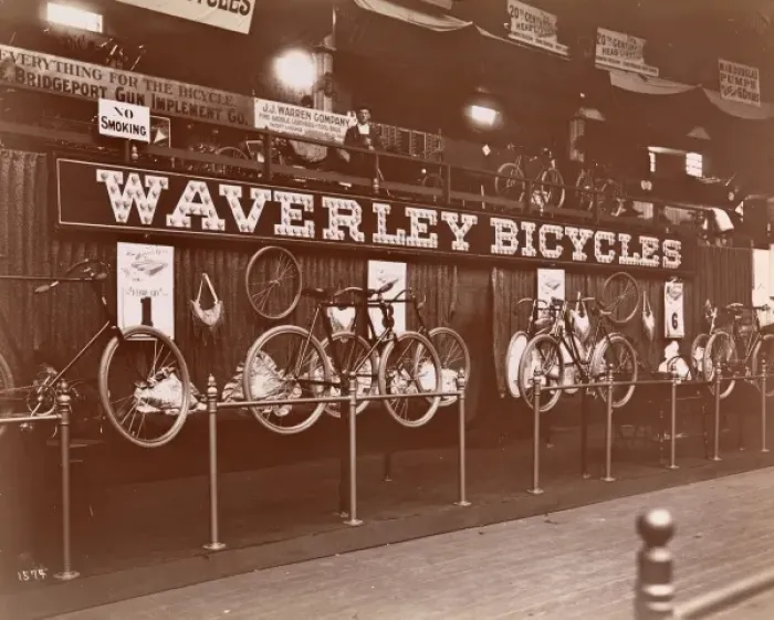Framed Print : Bicycle show in New York Framed Print : Bicycle show in New York