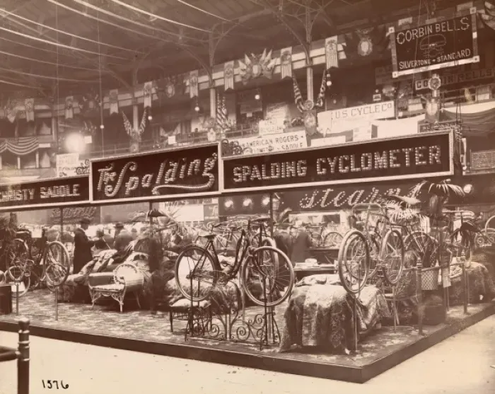 Framed Print : Bicycle show in New York Framed Print : Bicycle show in New York