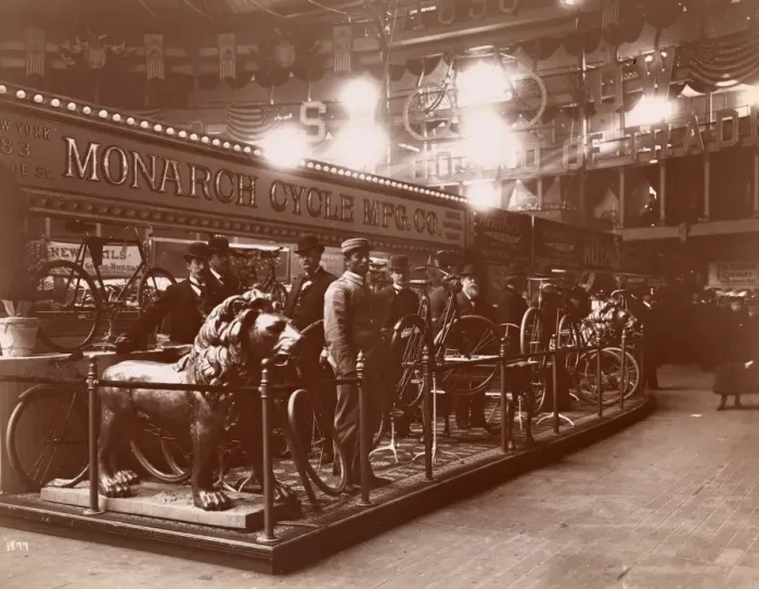 Framed Print : Bicycle show in New York Framed Print : Bicycle show in New York