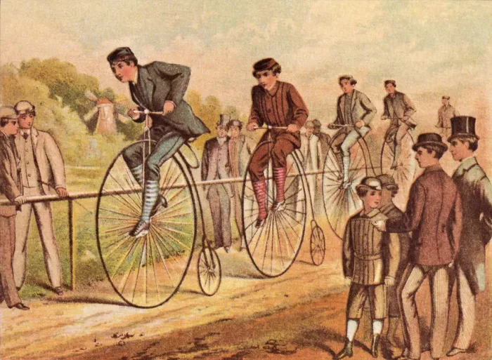 Framed Print : Bicycle Race Date: 1890 Framed Print : Bicycle Race Date: 1890