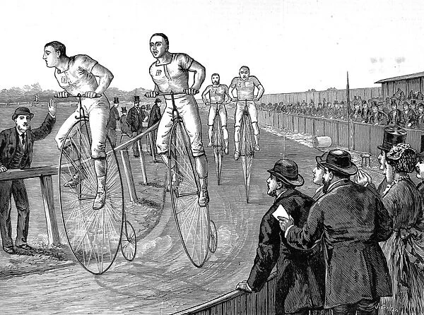Bicycle Race at Lillie Bridge, London, 1875