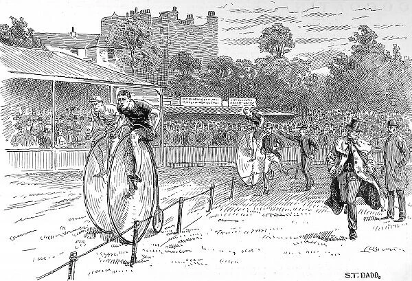 Bicycle Race at the Oval, 1888