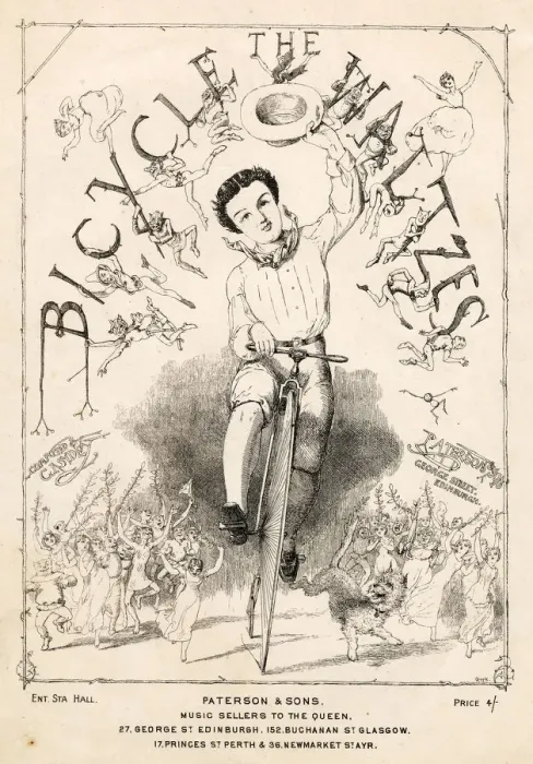 Framed Print : The Bicycle Waltzes by C J Sydey Framed Print : The Bicycle Waltzes by C J Sydey