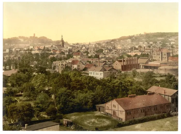 Framed Print : Bielefield (i. e. Bielefeld), from the Northeast, Westphalia Framed Print : Bielefield (i. e. Bielefeld), from the Northeast, Westphalia