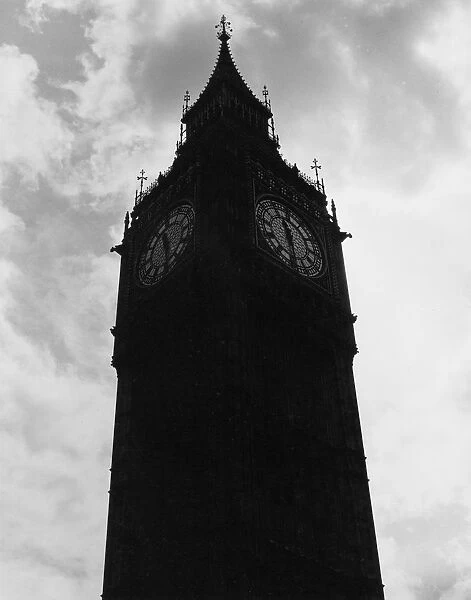 BIG BEN. All of London will know its 11:30 when Big Ben chimes. Date: late 1960s