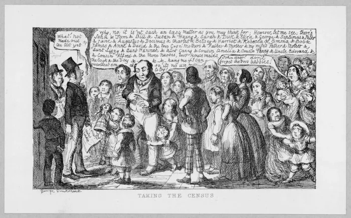 Framed Print : Big Family / Cruikshank Framed Print : Big Family / Cruikshank