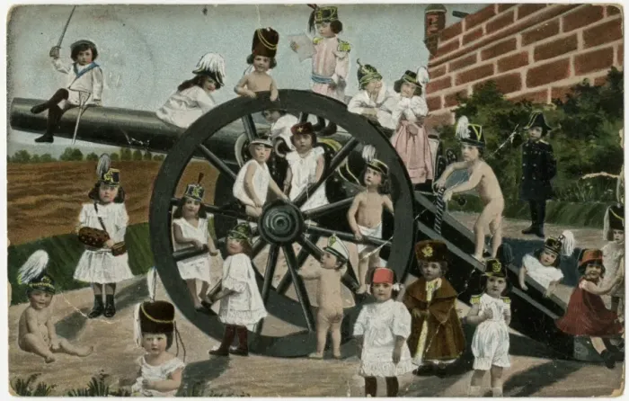 Framed Print : Big Gun and Babies Framed Print : Big Gun and Babies