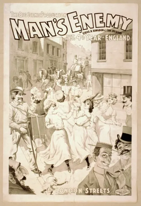 Framed Print : The big scenic production, Mans enemy by Chas. A. Longdon Framed Print : The big scenic production, Mans enemy by Chas. A. Longdon