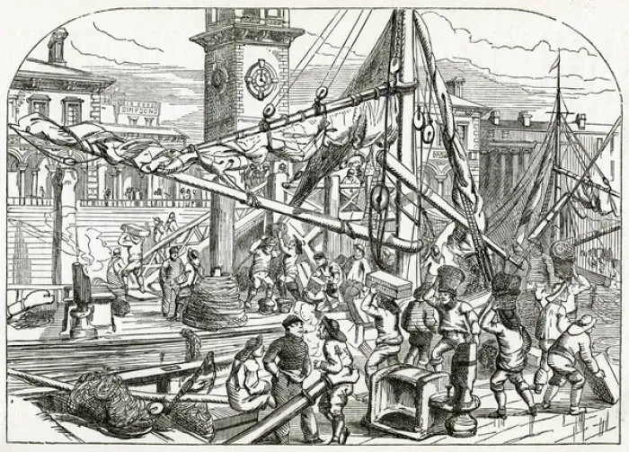 Framed Print : Billingsgate fish market 1862 Framed Print : Billingsgate fish market 1862