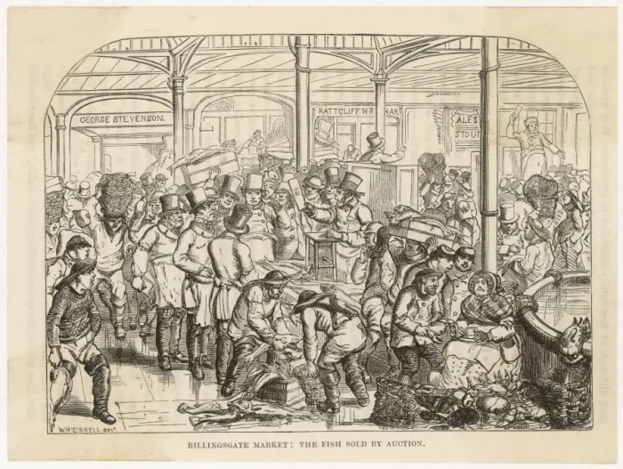 Framed Print : Billingsgate / M connell 2 Framed Print : Billingsgate / M connell 2