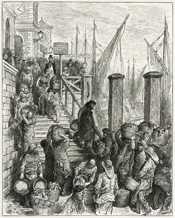 Framed Print : BILLINSGATE FISH MARKET Framed Print : BILLINSGATE FISH MARKET