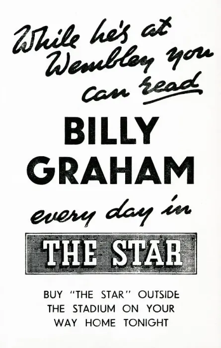 Framed Print : Billy Graham's London Crusade at Wembley Stadium Framed Print : Billy Graham's London Crusade at Wembley Stadium