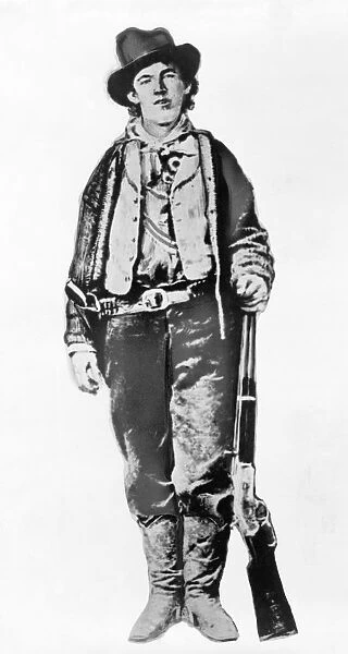 Billy the Kid, full-length portrait, facing front
