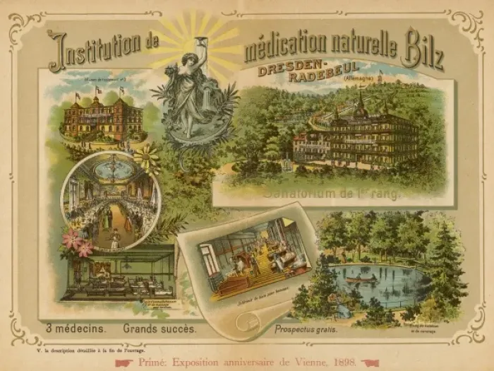 Framed Print : Bilz Sanatorium / 1898 Framed Print : Bilz Sanatorium / 1898