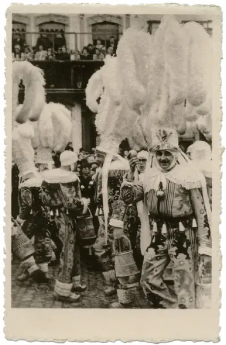 Framed Print : Binche, Belgium - people in carnival costume Framed Print : Binche, Belgium - people in carnival costume