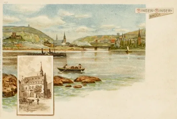 Framed Print : Bingen am Rhein - Germany Framed Print : Bingen am Rhein - Germany