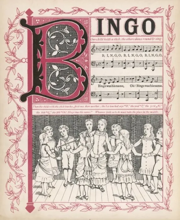 Framed Print : Bingo Childrens Game Framed Print : Bingo Childrens Game