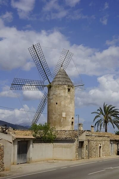Binissalem, Mallorca, Spain - Windmill
