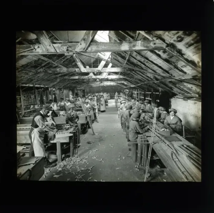 Framed Print : Biplane - Aircraft Factory, Thought to be at Coventry, Warwi Framed Print : Biplane - Aircraft Factory, Thought to be at Coventry, Warwi