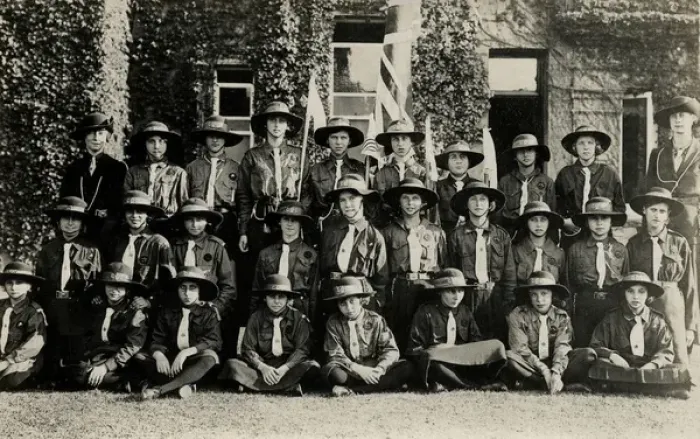 Framed Print : Birchington Girl Guide Troop at Quex Park June 1920 Framed Print : Birchington Girl Guide Troop at Quex Park June 1920