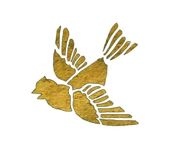 Bird from decorative ceiling panel