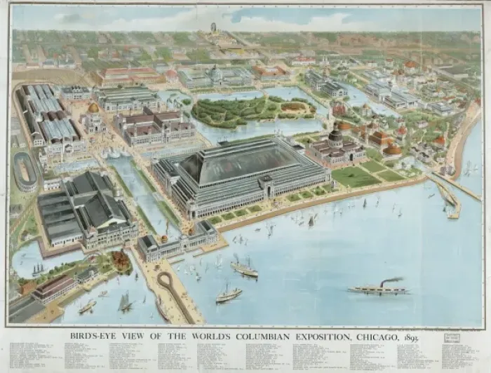 Framed Print : Bird s-eye view of the Worlds Columbian Exposition, Chicago Framed Print : Bird s-eye view of the Worlds Columbian Exposition, Chicago