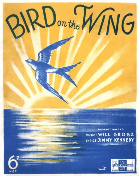 Framed Print : Bird on the Wing - Music Sheet Cover Framed Print : Bird on the Wing - Music Sheet Cover
