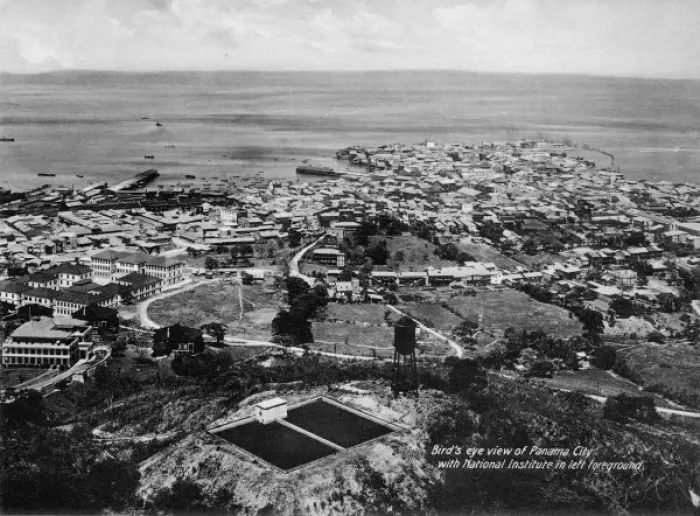 Framed Print : Birds eye view of Panama City Framed Print : Birds eye view of Panama City