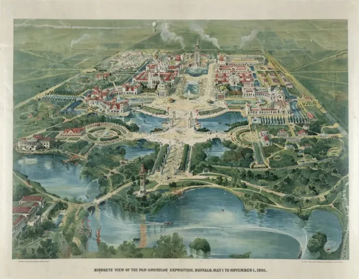 Framed Print : Birdseye view of the Pan-American exposition, Buffalo, May 1 Framed Print : Birdseye view of the Pan-American exposition, Buffalo, May 1