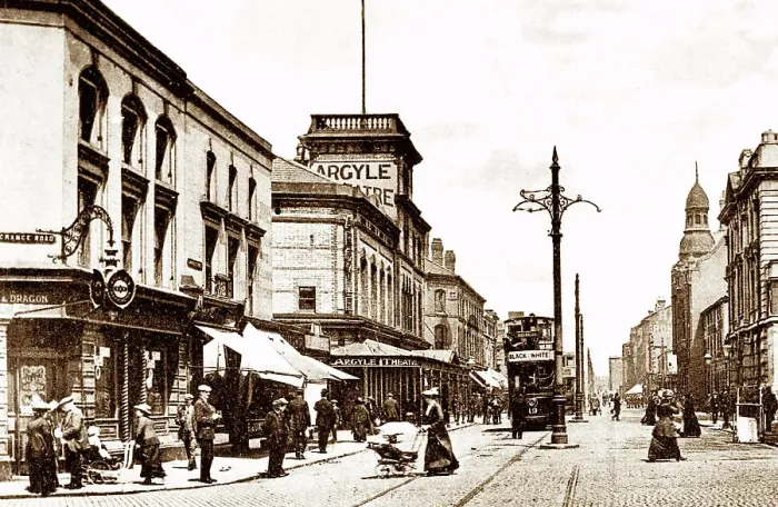 Framed Print : Birkenhead Argyle Street early 1900s Framed Print : Birkenhead Argyle Street early 1900s